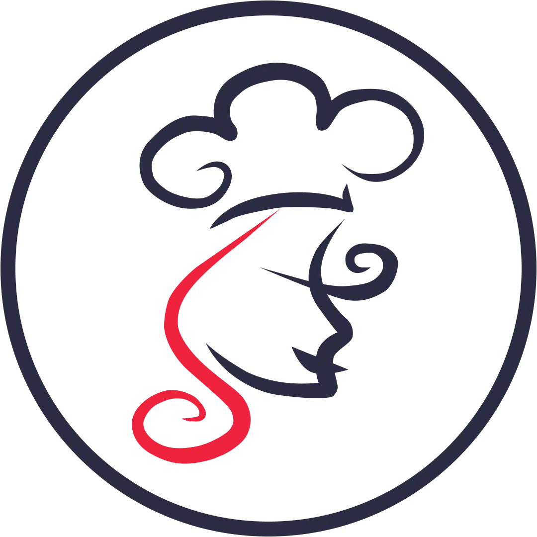 Logo Elišky Hebké – stylizovaná tvář cukrářky s čepicí